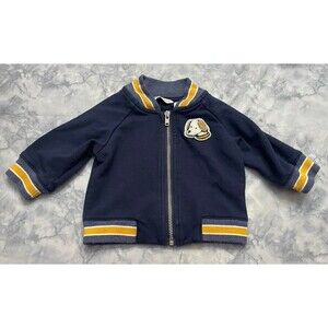 Janie and Jack Navy Blue Puppy Dog Jacket, Size 0-3 months